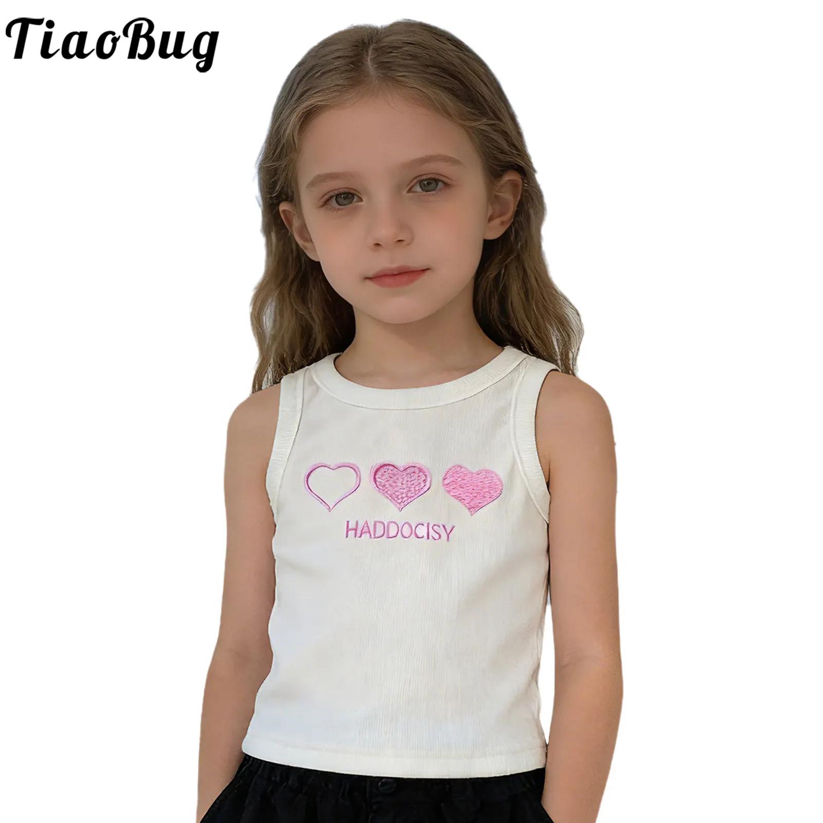 Tank Top Ribbed - Kinder Mädchen Gym Fitness Übungs-Weste mit
