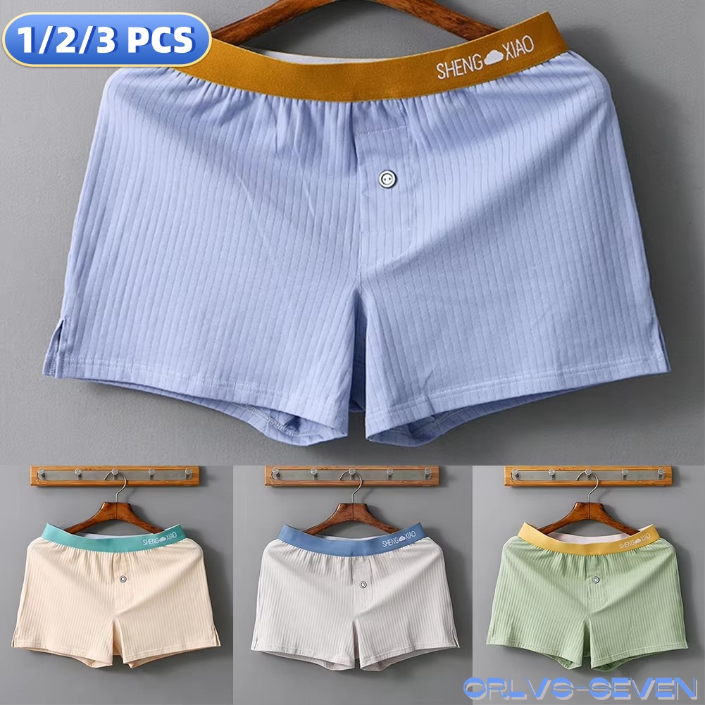 Boxer Brief Pack Cotton - 1/2/3 PCS Herrenhöschen Baumwolle Einfarbig Atmungsaktive