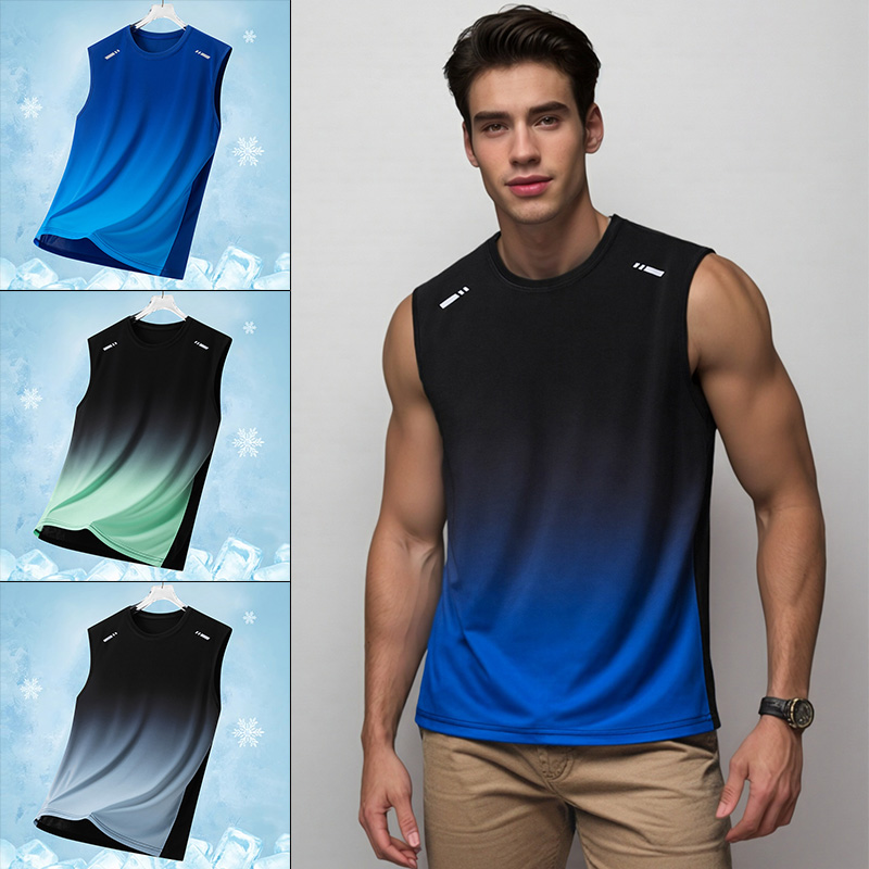 Herren-Sportweste mit Farbverl – Sleeveless Undershirt Bewertung und Preis