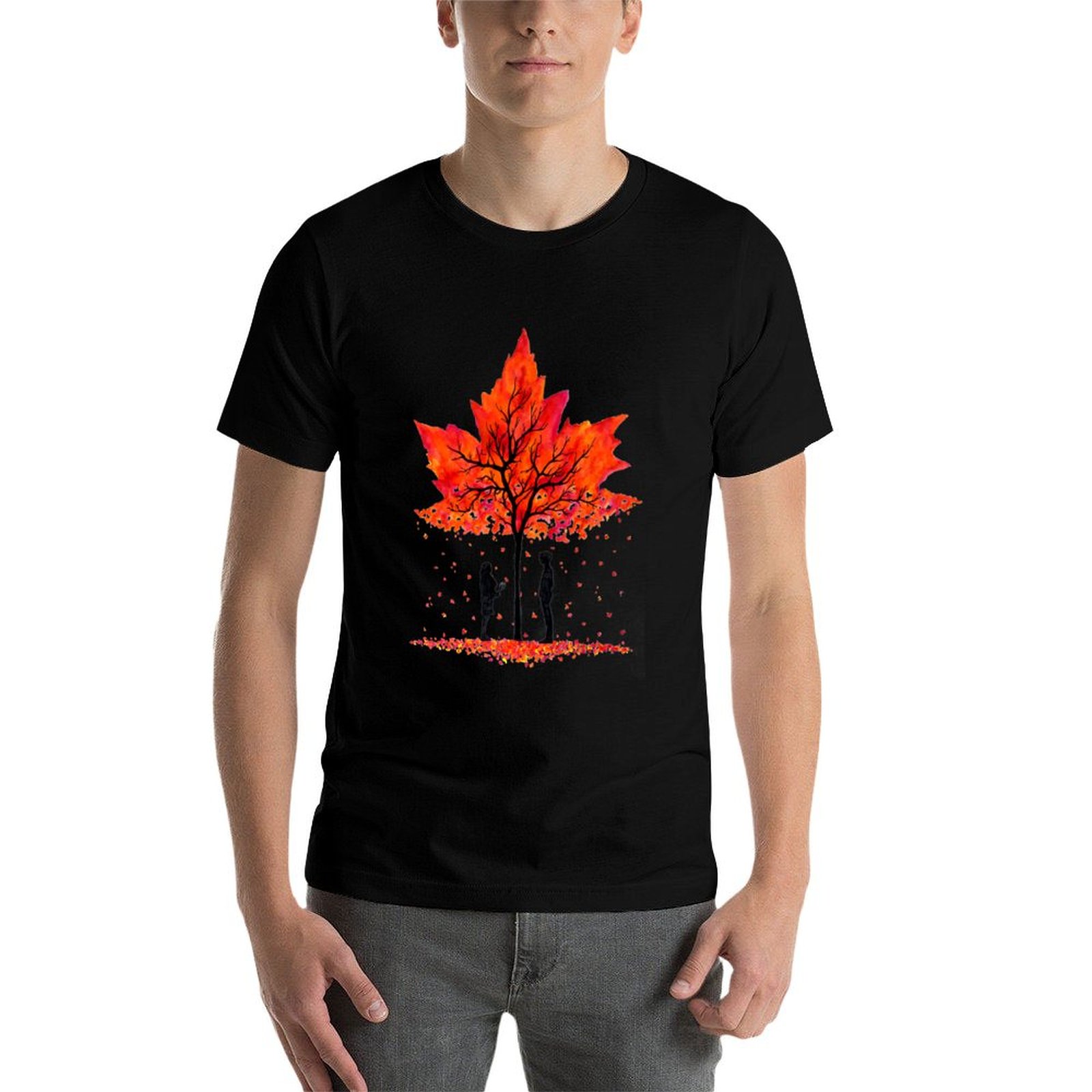 Love Under the Maple Tree T-Sh – Undershirt Crew Neck Bewertung und Preis